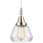 Fulton 447 Pendant - Polished Nickel / Clear