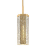 Blakeley Stem Pendant - Brushed Brass / Mercury