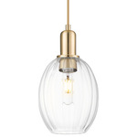 Preston Bulb Pendant - Champagne Bronze / Clear