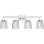 Bridal Veil 716 Bathroom Vanity Light - Brushed Satin Nickel / Clear
