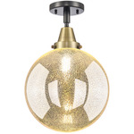 Beacon Mercury Ceiling Light - Black / Antique Brass / Mercury