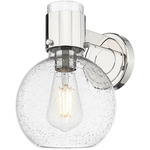 Lawton Sphere Wall Sconce - Polished Nickel / Seedy