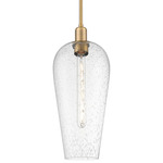 Chelsea Stem Pendant - Brushed Brass / Seedy