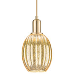 Preston Bulb Pendant - Champagne Bronze / Mercury