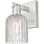Bridal Veil Wall Sconce - Brushed Satin Nickel / Clear