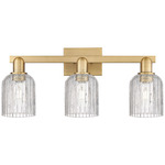 Bridal Veil 716 Bathroom Vanity Light - Brushed Brass / Clear