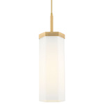 Blakeley Pendant - Brushed Brass / Matte White