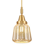 Chatham Pendant - Satin Gold / Mercury