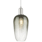 Brookhaven Flute Pendant - Polished Nickel / Brookhaven Slate