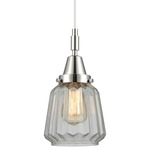 Chatham Pendant - Polished Chrome / Clear