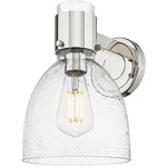 Lawton Bell Wall Sconce - Polished Nickel / Seedy