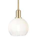 Brookhaven Globe Stem Pendant - Champagne Bronze / Brookhaven Opal
