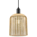 Bridal Veil 716 Pendant - Matte Black / Mercury