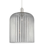 Bridal Veil 716 Pendant - Polished Nickel / Light Smoke