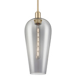 Chelsea Stem Pendant - Champagne Bronze / Light Smoke