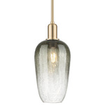 Brookhaven Flute Stem Pendant - Champagne Bronze / Brookhaven Slate