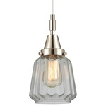 Chatham Pendant - Polished Nickel / Clear