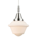 Oxford 447 Pendant - Polished Chrome / Matte White