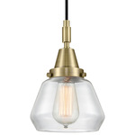 Fulton 447 Pendant - Antique Brass / Clear