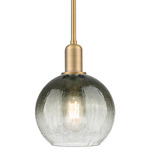 Brookhaven Globe Stem Pendant - Brushed Brass / Brookhaven Slate
