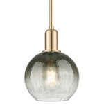 Brookhaven Globe Stem Pendant - Champagne Bronze / Brookhaven Slate