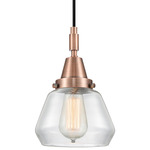Fulton 447 Pendant - Antique Copper / Clear