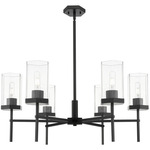 Blakeley Chandelier - Matte Black / Clear Blakeley Chandelier - Matte Black / Clear