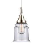 Canton 447 Pendant - Polished Nickel / Clear