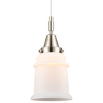 Canton 447 Pendant - Polished Nickel / Matte White