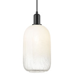 Brookhaven Cloche Pendant - Matte Black / Brookhaven Opal