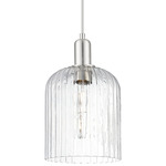 Bridal Veil 716 Pendant - Brushed Satin Nickel / Clear