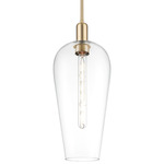 Chelsea Stem Pendant - Champagne Bronze / Clear