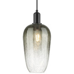 Brookhaven Flute Pendant - Matte Black / Brookhaven Slate