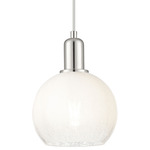 Brookhaven Globe Pendant - Polished Nickel / Brookhaven Opal