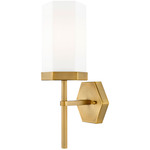 Blakeley Wall Sconce - Brushed Brass / Matte White