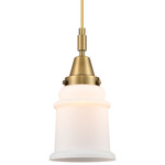 Canton 447 Pendant - Brushed Brass / Matte White