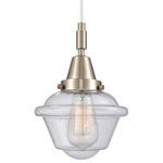 Oxford 447 Pendant - Brushed Satin Nickel / Seedy