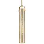 Pilaster Mini Champagne Bronze Pendant - Champagne Bronze / Mercury