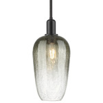 Brookhaven Flute Stem Pendant - Matte Black / Brookhaven Slate