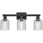 Bridal Veil 716 Bathroom Vanity Light - Matte Black / Clear
