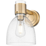 Lawton Bell Wall Sconce - Brushed Brass / Seedy