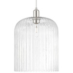 Bridal Veil 716 Pendant - Polished Nickel / Clear