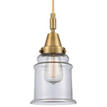 Canton 447 Pendant - Brushed Brass / Clear
