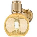 Lawton Sphere Wall Sconce - Brushed Brass / Mercury
