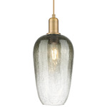 Brookhaven Flute Pendant - Brushed Brass / Brookhaven Slate