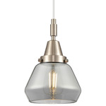 Fulton 447 Pendant - Brushed Satin Nickel / Light Smoke