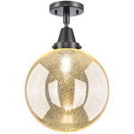 Beacon Mercury Ceiling Light - Matte Black / Mercury