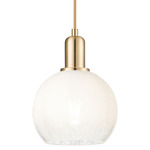 Brookhaven Globe Pendant - Champagne Bronze / Brookhaven Opal