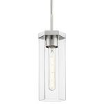 Blakeley Stem Pendant - Satin Nickel / Clear