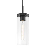 Blakeley Pendant - Matte Black / Clear